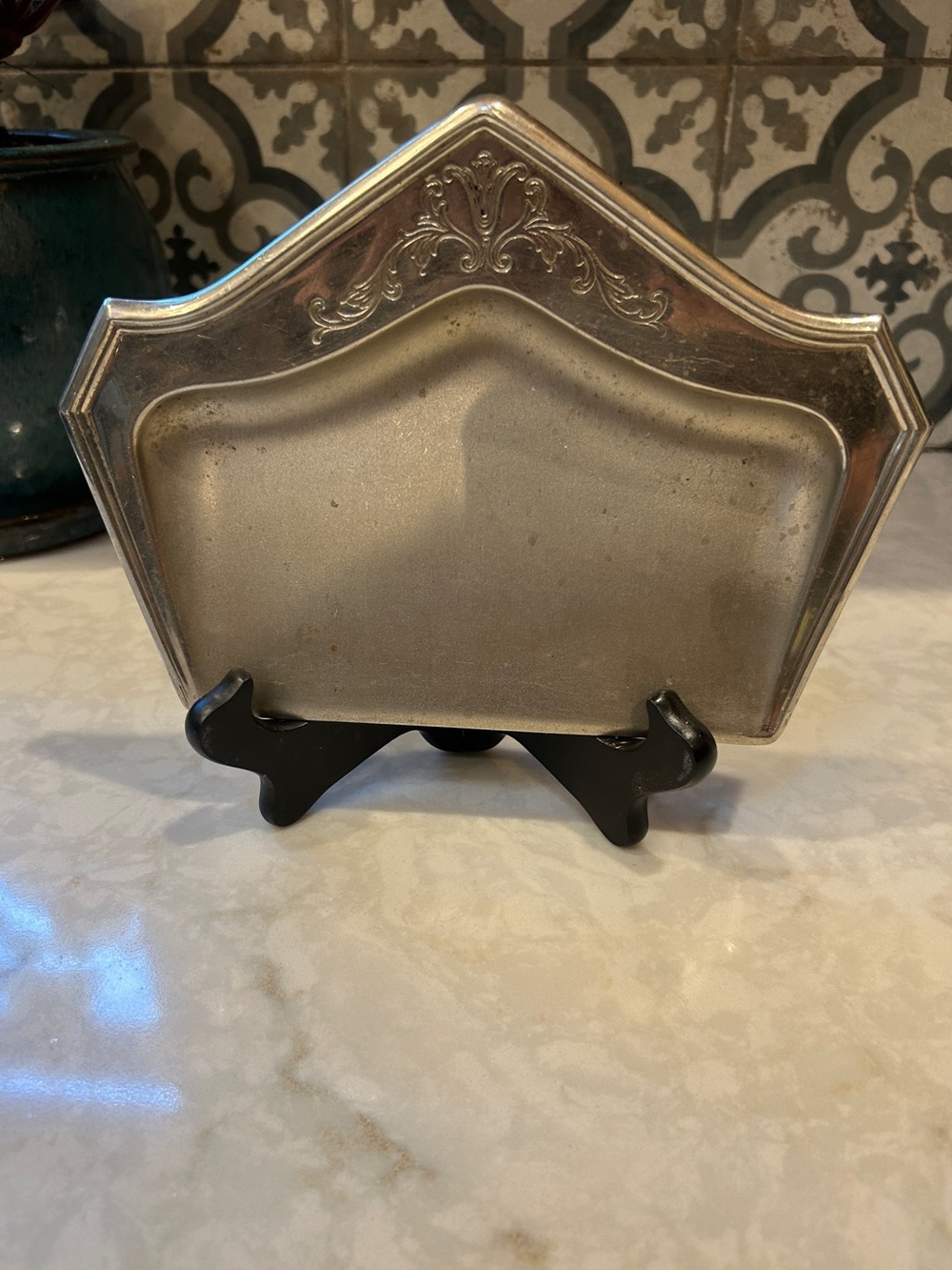 Vintage Manning Bowman Quality Silver Plated Crumb Catcher- Very Good Condition